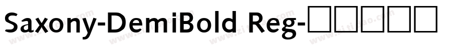 Saxony-DemiBold Reg字体转换
